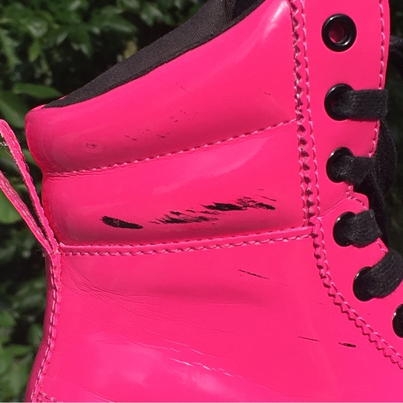 Dr Martens Combat Boot Barbie Core Hot Pink Mix Style Womens US 8 EU 39 UK 6 - Picture 10 of 11